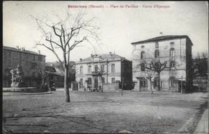 BÉDARIEUX 34 Place du Pavillon Sparkasse CPA animiert Ed H Deleslaing ~1900 - Bild 1 von 2