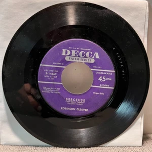 B83 Robinson Cleaver: Berceuse/ A Trumpet Voluntary - 1951 Decca 9-14569 - 7" 45 - Imagen 1 de 2