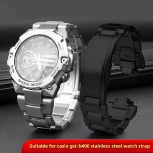 Compatible with Casio G-SHOCKGST-B400 stainless steel watch strap - Picture 1 of 12
