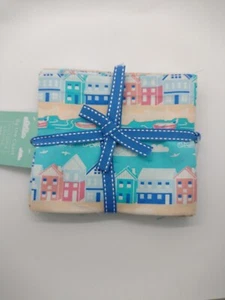 By The Coast Fat Quarter Stoffpaket 100% Baumwolle Dartmouth Nähen 5 Stück Meer - Bild 1 von 5