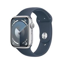 Apple Watch Series 9 [GPS 45mm] Smartwatch with Silver Aluminum Case with Storm