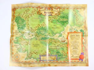 Return To Krondor - PC Original Fold Out Map Poster Only - No Game - Bild 1 von 5