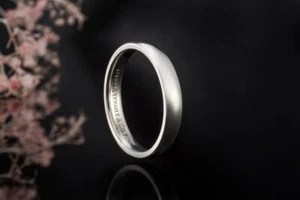 Tiffany & Co. Forever Ring Ehering Bandring 3 mm in 950er Platin Schmuck - Bild 1 von 10
