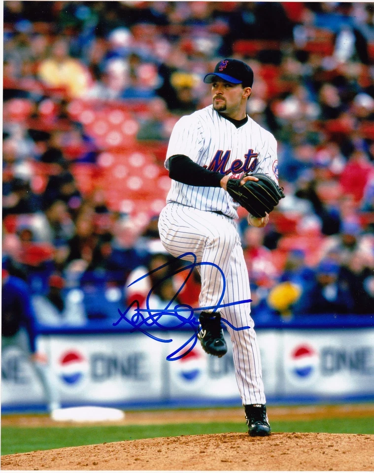 MIKE HAMPTON NEW YORK METS ACCIÓN FIRMADO 8x10 Foto 1 de 1
