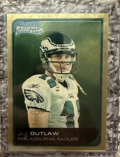 2006 Bowman Chrome Football JJ Outlaw Rookie Superfractor #1/1 Eagles