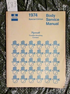 1974 PLYMOUTH BODY SERVICE MANUAL. - Picture 1 of 1