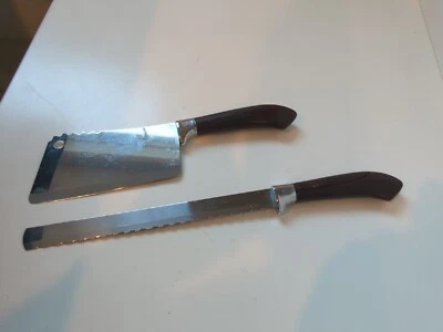 Cuchillo para pan y cuchilla de acero inoxidable Ginsu de 5,5" - mango marrón clásico  Foto 1 de 4