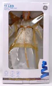 GE 5967835 STAYBRIGHT 11 LED ANGEL TREE TOPPER W/WARM WHITE LIGHTS 14" - NEW! - Picture 1 of 2