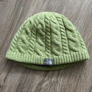 Gorro The North Face verde tejido con cable forrado de lana unisex sistema operativo esquí al aire libre - Imagen 1 de 5