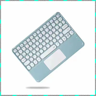 Portable Wtouchpad Retro Circular button mute Rechargeable Bluetooth keyboard - Image 1 of 4