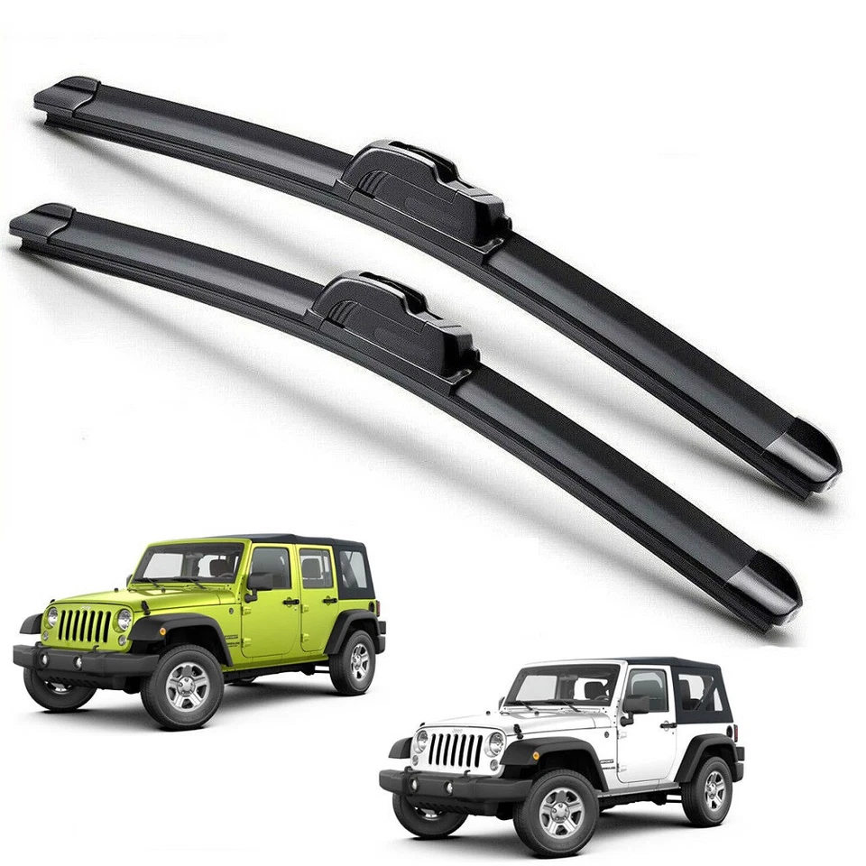 Limpiaparabrisas híbrido de silicona para Jeep Wrangler JK 2007-2018 Foto 1 de 4