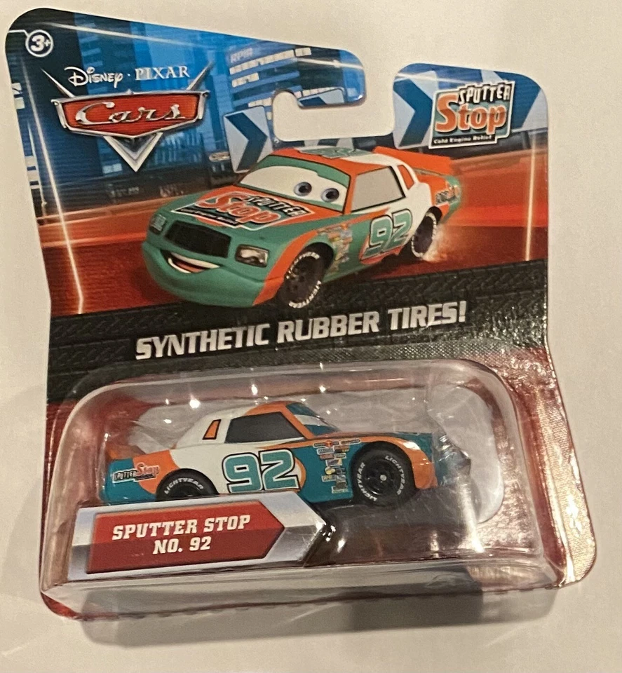 Disney Pixar Cars SPUTTER STOP #92 Kmart Die Cast con neumáticos de goma Foto 1 de 1