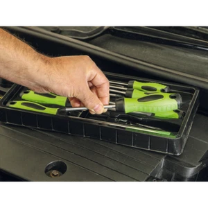 (SBS) Sealey Tools 8Pce HiViz BRIGHT Green Screwdriver Set Flat Pozi Phillips - Picture 1 of 5
