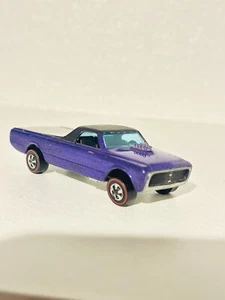 Vintage Hot Wheels REDLINE 1968 CUSTOM FLEETSIDE Purple - Picture 1 of 4