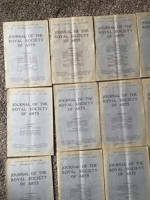 Journal of the Royal Society of Arts Rare Proceedings 45 Volumes 1929-30 - Image 1 of 4