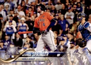 2018 Topps Baseball Series 1 #329 George Springer World Series Highlights Astros - Imagen 1 de 2