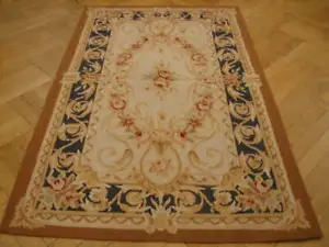3' x 5' Ivory Aubusson Rug #PIX-5100 - Picture 1 of 4