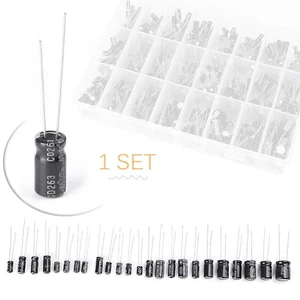500 Piezas Condensadores Electrolíticos Surtido Kit Caja Set Wide Range 0.1uF-1000uF - Imagen 1 de 9