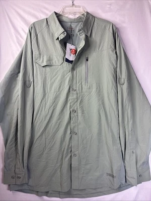 World Wide Sportsman Fishing Shirt Mens Green Long Sleeve Outdoor XL NWT - Image 1 of 4