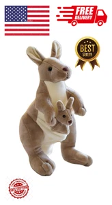 Kangaroo Plush Stuffed Animal Soft Toy Doll Gift 11 Inch - Picture 1 of 5