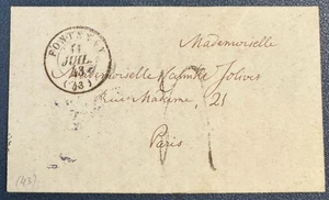 =-=-=- Brief aus FONTENAY (Loiret) nach PARIS / 1843 -=-=-=-= - Bild 1 von 3