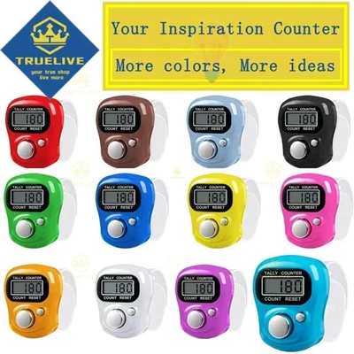 5/3/1PCS Mini Electronic Finger Counter Hand Tally Clicker Counter Ring Digital - image 1 of 4
