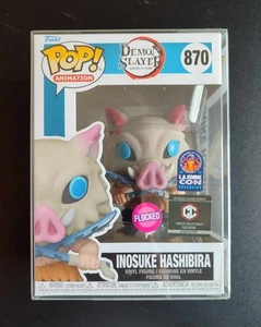 Funko Pop inosuke Flocked Chalice Lacc Demon Slayer 870 Comic Con - Picture 1 of 7