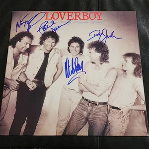 FL - LOVERBOY Autograph Signed LOVIN EVERY MINUTE OF IT Vinyl Record - Picture 1 of 9