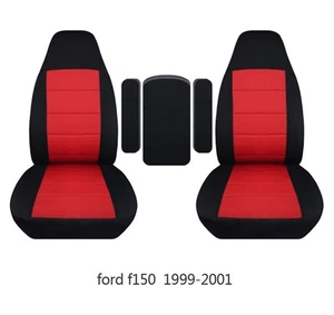 Fundas de asiento de camioneta para Ford F150 99-01 asientos delanteros con respaldo alto con reposabrazos - Imagen 1 de 1