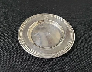 Antique 1917 Gorham Sterling Silver Small Plate Tray Dish Coaster R C Monogram - Picture 1 of 19