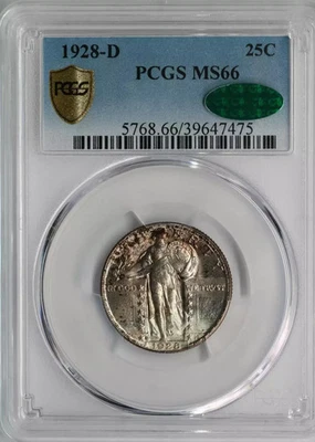 1928-D Standing Liberty Quarter PCGS MS66 CAC - Image 1 of 4