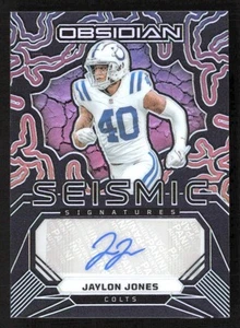 2024 Obsidian Jaylon Jones #SS-JJS Seismic Auto Indianapolis Colts - Picture 1 of 2