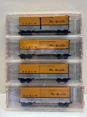 N Scale Micro Trains MTL Special Run 02-79 Denver & Rio Grande Western 4-Pack - Image 1 of 3