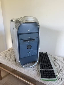 ๐Vintage 1999 Apple Power Mac G4 Desktop Computer Blue & Silver M5183 POWERS ON - Picture 1 of 14