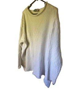Koolah Sweat Co Cream Off White Cotton Womens Jumper Size L - Picture 1 of 14