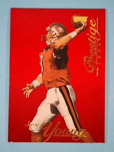 1998 Playoff Prestige RED Steve Young San Francisco 49ers #23 🏈 - Picture 1 of 2