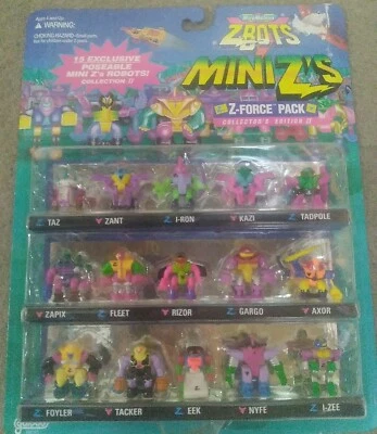 Vintage NEW 1995 MircoMachines Z-Bots Mini Z’s Z-Force Collector's Edition 2 - Image 1 of 4