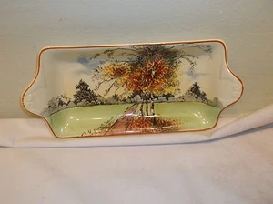 Un hermoso plato sándwich antiguo Royal Doulton gloria de otoño pequeño ca. 1930 - Imagen 1 de 12