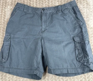 Outdoor Life Men's XL Gray Cargo Shorts Full Elastic Waist - Picture 1 of 11