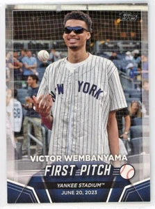 2024 Topps Series 2 FP-1 Victor Wembanyama First Pitch - Picture 1 of 2