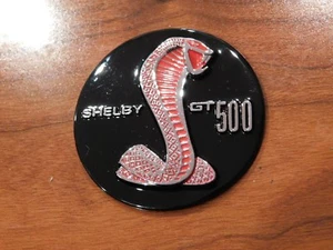 2007 2008 2009 2010 - 2014 MUSTANG SHELBY GT500 RED SNAKE STEERlNG WHEEL EMBLEM - Picture 1 of 5