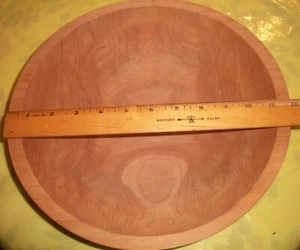 Holland Wood Bowl Mill 11.75" Wide x 3.25" Tall Salad Fruit Nut - Picture 1 of 4