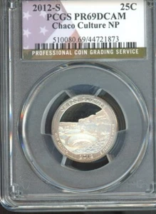 CHACO CULTURE--National Park Quarter--Slabbed & Graded PR69 PCGS DCAM--FREE SHIP - Picture 1 of 2