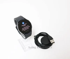 Samsung Galaxy Watch5 SM-R900 40mm Aluminum Case with Black Silicone Band - Picture 1 of 5