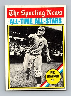 1976 Topps #343 Pie Traynor EXMT-NM Vintage HOF Baseball Card - Image 1 of 2