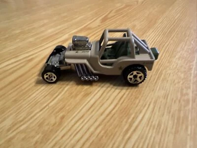 2009 Hot Wheels Custom '42 Jeep CJ-2A Tan 027 - Image 1 of 4