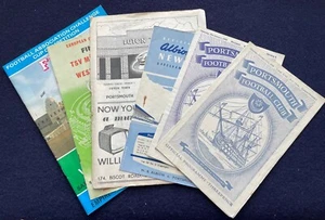 PORTSMOUTH 1958 & WEST HAM UTD CUP FINALS SET OF 6 X PROGRAMMES GOOD CONDITION - Picture 1 of 11
