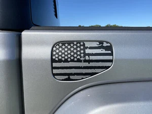 For Jeep Gladiator Distressed American USA Flag Decal fits Fuel Gas Door - Picture 1 of 2