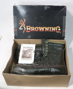 Botas de caza Browning peso pluma canguro cuero verde tierras altas aves talla 8,5 - Imagen 1 de 19
