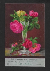 Victorian Reward Card - Reward of Merit to Student from Teacher - Late 1800's - Picture 1 of 2
